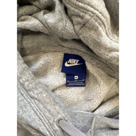 Nike Womens Pullover Hoodie Sweater Size M Gray Embroidered Logo - Picture 3 of 4